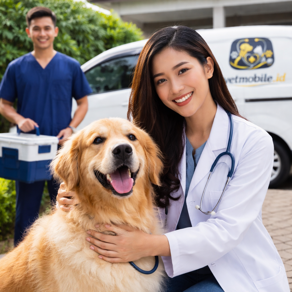 Contoh visit dokter hewan ke rumah (isi dari galeri Anda)